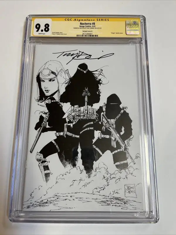 Nocterra #8 (Image Comics, 2022), CGC 9.8 graded comic book, Signature Series label — front cover in its holder