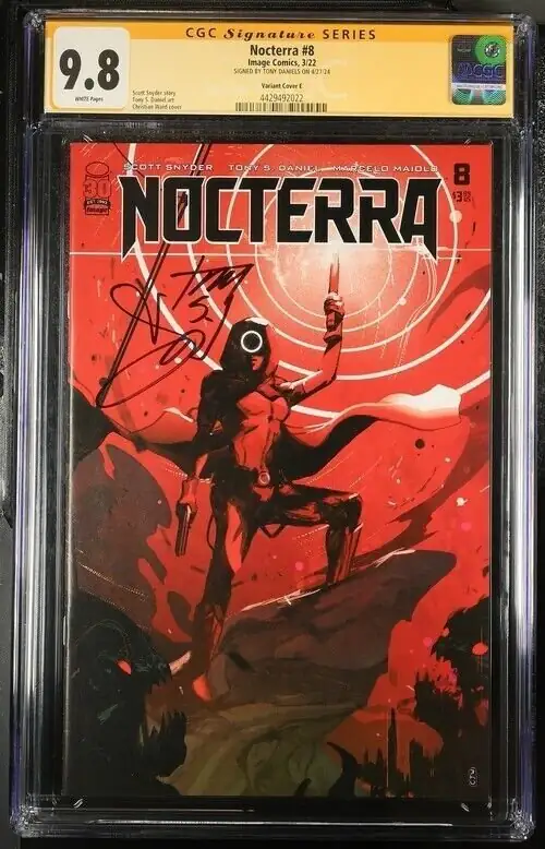 Nocterra #8 (Image Comics, 2022), CGC 9.8 graded comic book, Signature Series label — front cover in its holder