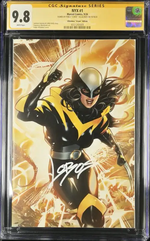 NYX #1 (Marvel Comics, 2024), CGC 9.8 graded comic book, Signature Series label — front cover in its holder