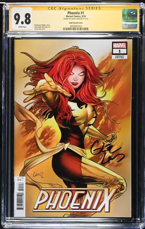 Phoenix #1 (Marvel Comics, 2024), CGC 9.8 graded comic book, Signature Series label — front cover in its holder