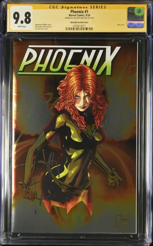 Phoenix #1 (Marvel Comics, 2024), CGC 9.8 graded comic book, Signature Series label — front cover in its holder