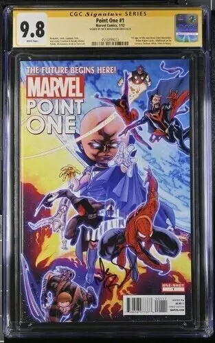 Point One #1 (Marvel Comics, 2012), CGC 9.8 graded comic book, Signature Series label — front cover in its holder