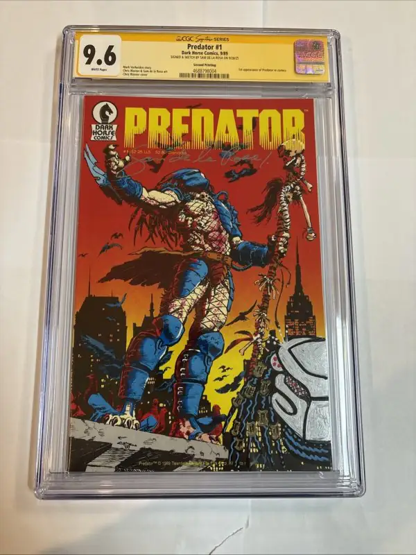 Predator #1 (Dark Horse Comics, 1989), CGC 9.6 graded comic book, Signature Series label — front cover in its holder