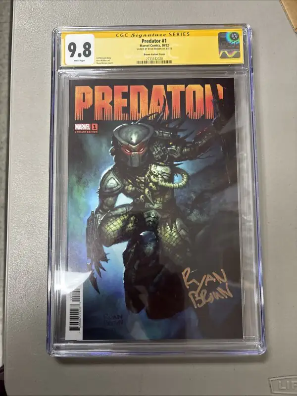 Predator #1 (Marvel Comics, 2022), CGC 9.8 graded comic book, Signature Series label — front cover in its holder