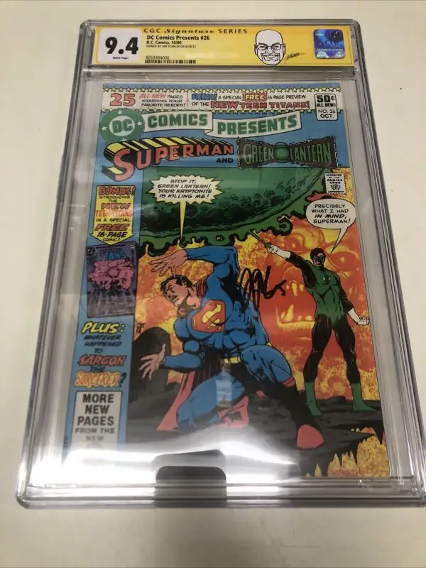 Presents #26 (DC Comics, 1980), CGC 9.4 graded comic book, Signature Series label — front cover in its holder