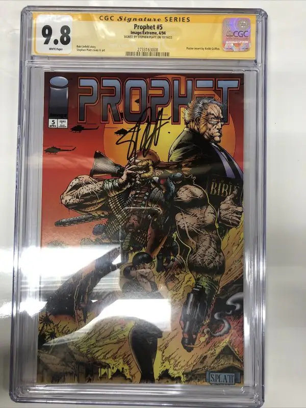 Prophet #5 (Image Comics, 1994), CGC 9.8 graded comic book, Signature Series label — front cover in its holder