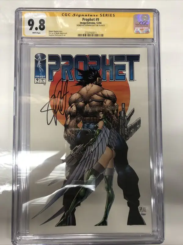 Prophet #9 (Image Comics, 1994), CGC 9.8 graded comic book, Signature Series label — front cover in its holder