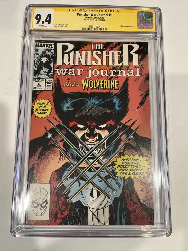 Punisher War Journal #6 (Marvel Comics, 1989), CGC 9.4 graded comic book, Signature Series label — front cover in its holder