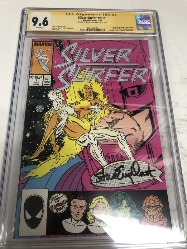Silver Surfer #1 (Marvel Comics, 1987), CGC 9.6 graded comic book, Signature Series label — front cover in its holder