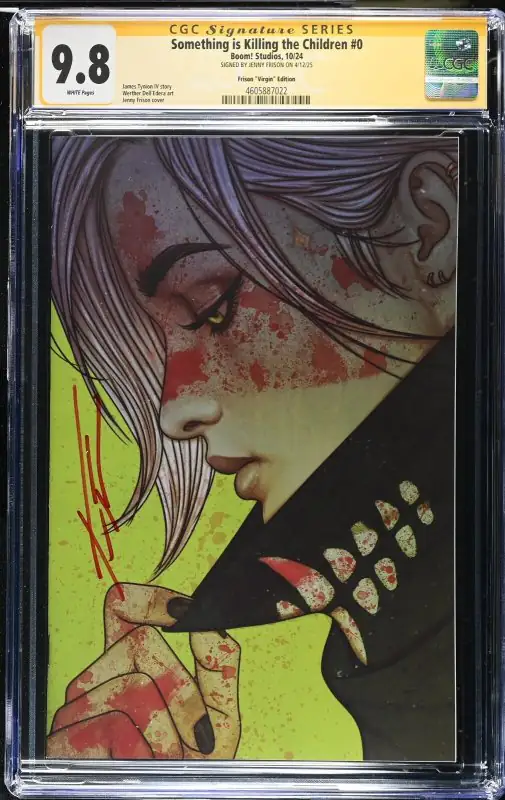 Something Is Killing the Children #0 (Boom! Studios, 2024), CGC 9.8 graded comic book, Signature Series label — front cover in its holder