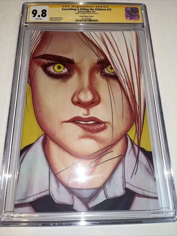 Something Is Killing the Children #23 (Boom! Studios, 2022), CGC 9.8 graded comic book, Signature Series label — front cover in its holder