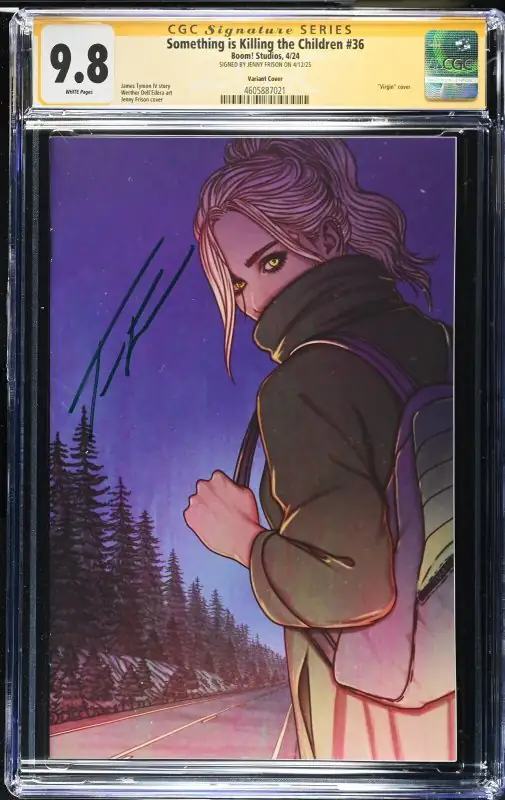 Something Is Killing the Children #36 (Boom! Studios, 2024), CGC 9.8 graded comic book, Signature Series label — front cover in its holder