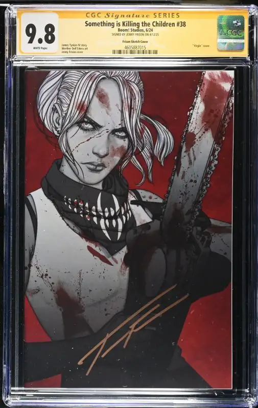 Something Is Killing the Children #38 (Boom! Studios, 2024), CGC 9.8 graded comic book, Signature Series label — front cover in its holder
