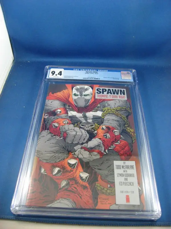 Spawn #224 (Image Comics, 2012), CGC 9.4 graded comic book, Universal Blue label — front cover in its holder