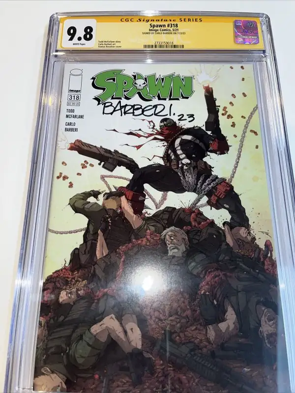 Spawn #321 (Image Comics, 2021), CGC 9.8 graded comic book, Signature Series label — front cover in its holder