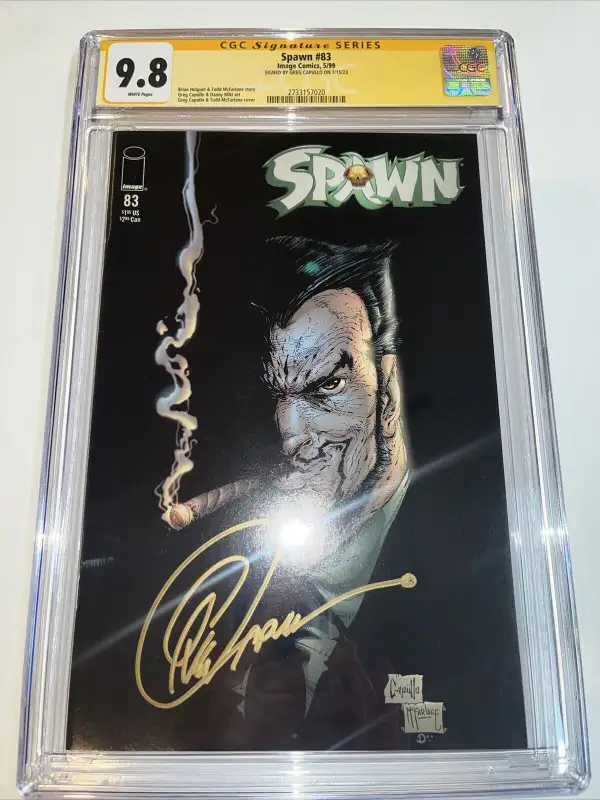 Spawn #83 (Image Comics, 1999), CGC 9.8 graded comic book, Signature Series label — front cover in its holder