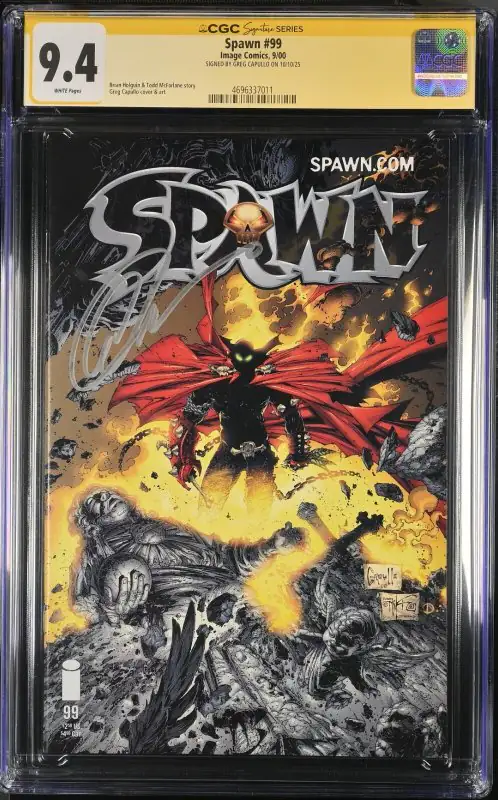 Spawn #99 (Image Comics, 2000), CGC 9.4 graded comic book, Signature Series label — front cover in its holder