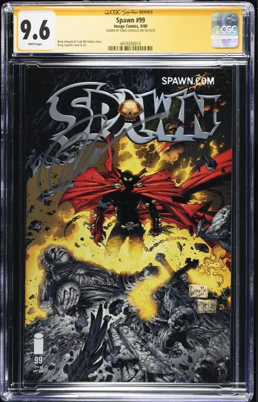 Spawn #99 (Image Comics, 2000), CGC 9.6 graded comic book, Signature Series label — front cover in its holder