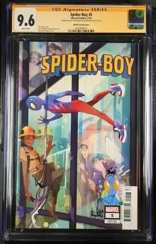 Spider-Boy #5 (Marvel Comics, 2024), CGC 9.6 graded comic book, Signature Series label — front cover in its holder
