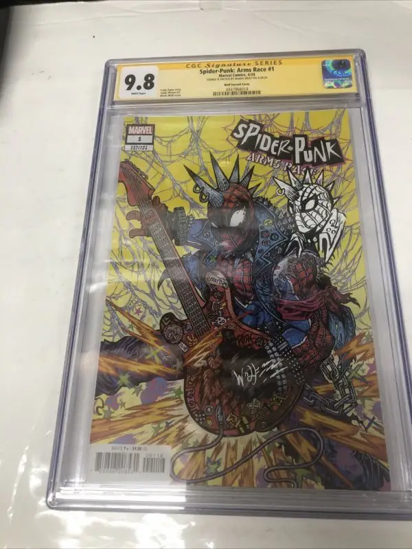 Spider-Punk: Arms Race #1 (Marvel Comics, 2024), CGC 9.8 graded comic book, Signature Series label — front cover in its holder