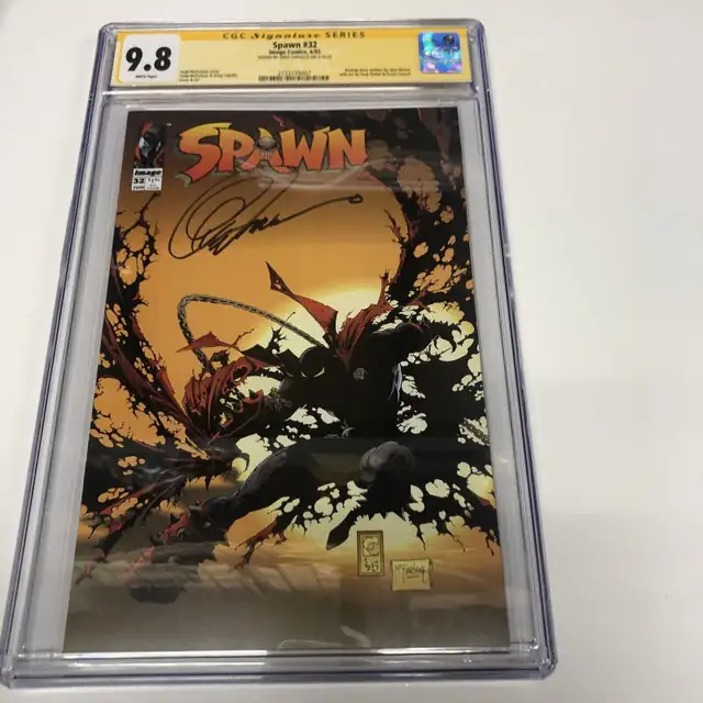 Spwan #32 (Image Comics, 1995), CGC 9.8 graded comic book, Signature Series label — front cover in its holder