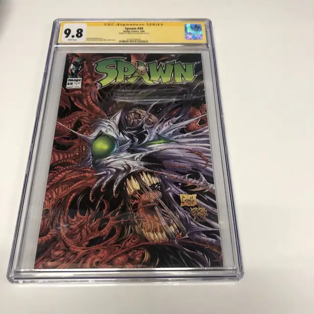 Spwan #49 (Image Comics, 1996), CGC 9.8 graded comic book, Signature Series label — front cover in its holder