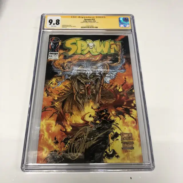 Spwan #53 (Image Comics, 1996), CGC 9.8 graded comic book, Signature Series label — front cover in its holder