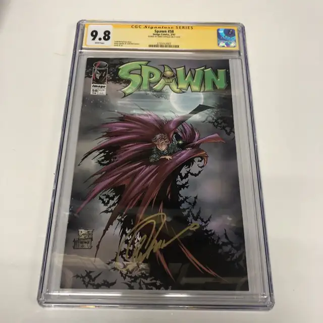 Spwan #58 (Image Comics, 1997), CGC 9.8 graded comic book, Signature Series label — front cover in its holder