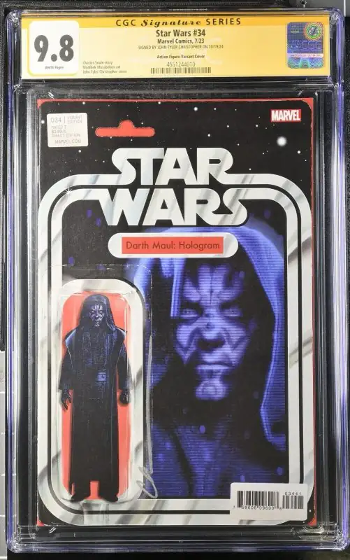 Star Wars #34 (Marvel Comics, 2023), CGC 9.8 graded comic book, Signature Series label — front cover in its holder