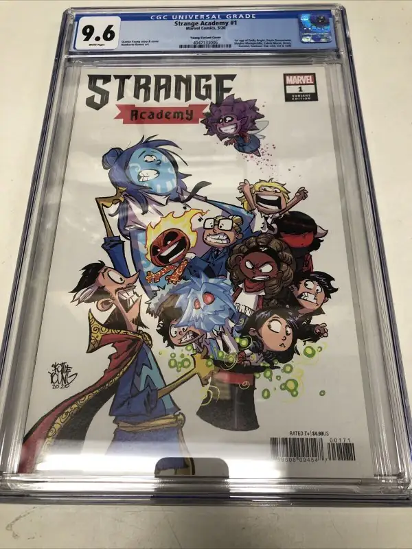 Strange Academy #1 (Marvel Comics, 2020), CGC 9.6 graded comic book, Universal Blue label — front cover in its holder