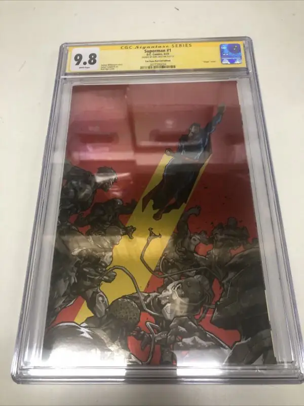 Superman #1 (DC Comics, 2023), CGC 9.8 graded comic book, Signature Series label — front cover in its holder