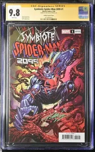 Symbiote Spider-Man #1 (Marvel Comics, 2024), CGC 9.8 graded comic book, Signature Series label — front cover in its holder