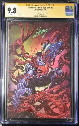 Symbiote Spider-Man #1 (Marvel Comics, 2024), CGC 9.8 graded comic book, Signature Series label — front cover in its holder