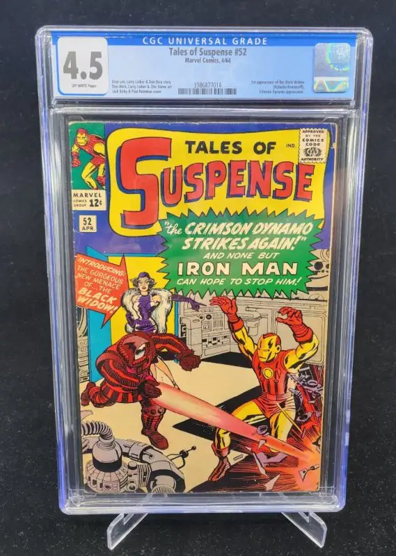 Tales of Suspense #52 (Marvel Comics, 1964), CGC 4.5 graded comic book, Universal Blue label — front cover in its holder