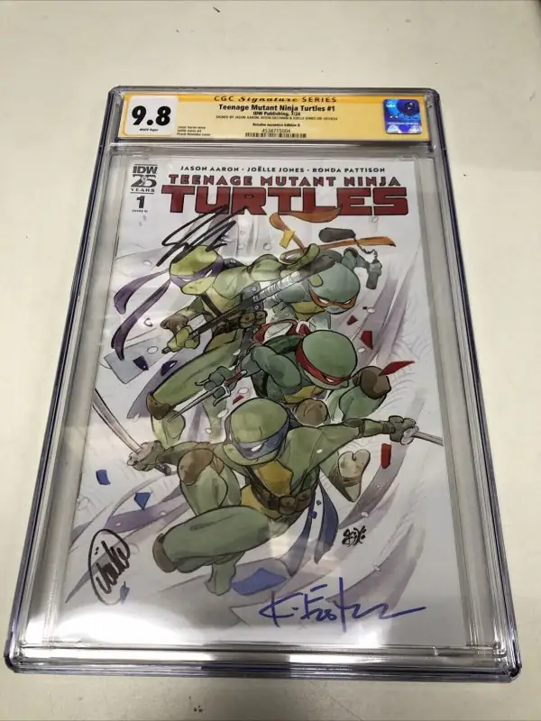Teenage Mutant Ninja Turtles #1 (IDW Publishing, 2024), CGC 9.8 graded comic book, Signature Series label — front cover in its holder