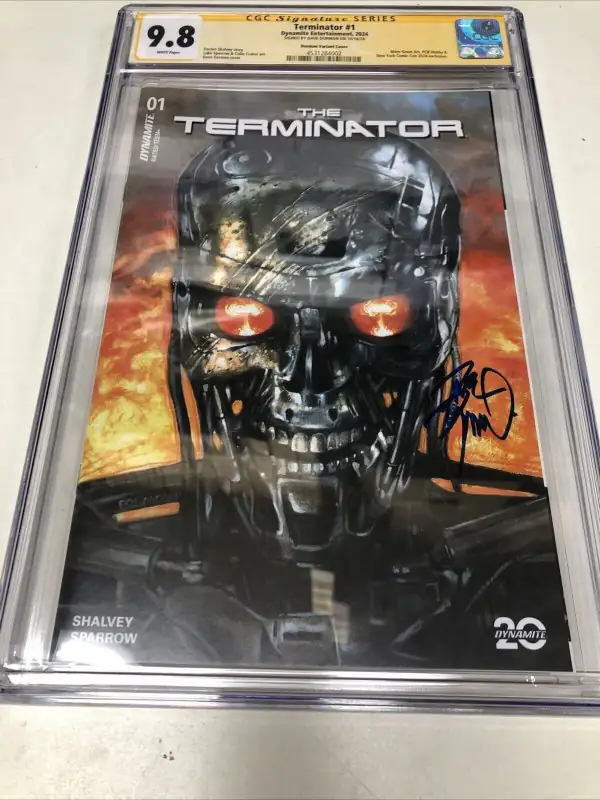Terminator #1 (Dynamite Entertainment, 2024), CGC 9.8 graded comic book, Signature Series label — front cover in its holder