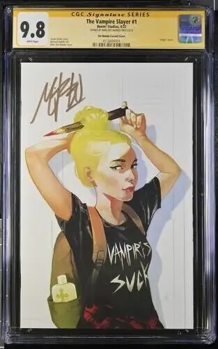 The Vampire Slayer #1 (Boom! Studios, 2022), CGC 9.8 graded comic book, Signature Series label — front cover in its holder