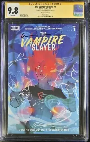 The Vampire Slayer #1 (Boom! Studios, 2022), CGC 9.8 graded comic book, Signature Series label — front cover in its holder
