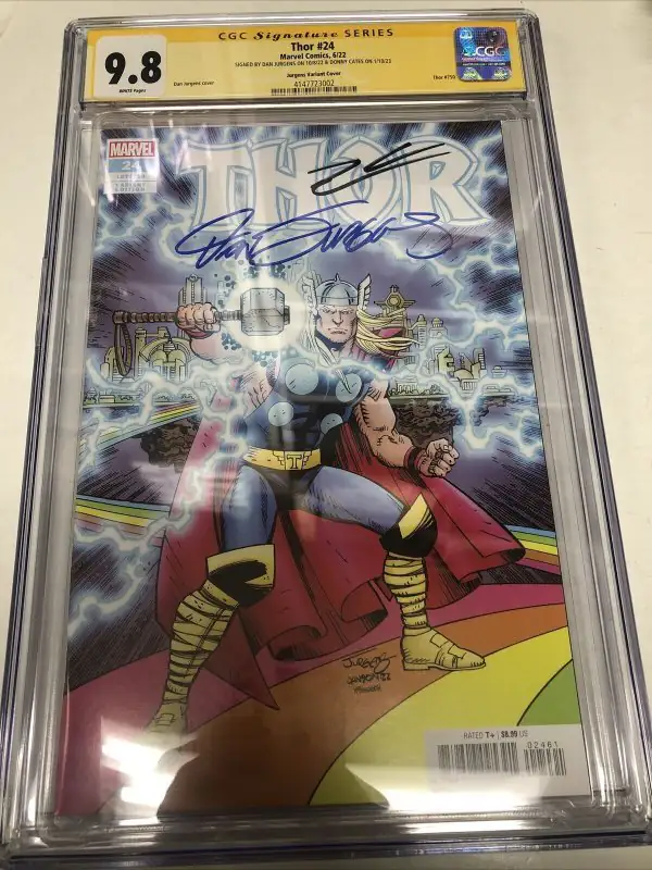 Thor #24 (Marvel Comics, 2022), CGC 9.8 graded comic book, Signature Series label — front cover in its holder