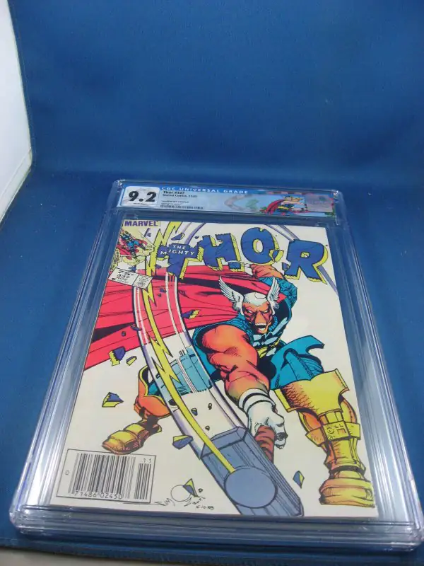 Thor #337 (Marvel Comics, 1983), CGC 9.2 graded comic book, Universal Blue label — front cover in its holder