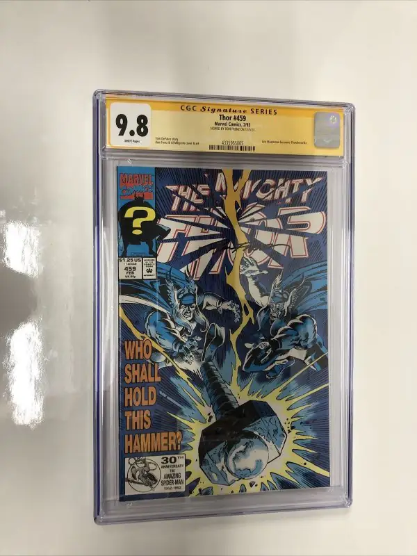 Thor #459 (Marvel Comics, 1993), CGC 9.8 graded comic book, Signature Series label — front cover in its holder