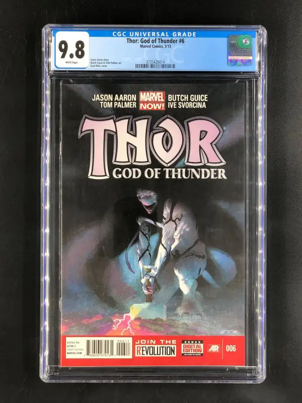 Thor God of Thunder #6 (Marvel Comics, 2013), CGC 9.8 graded comic book, Universal Blue label — front cover in its holder