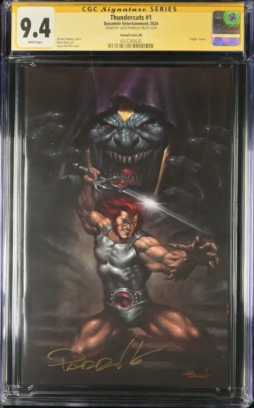 Thundercats #1 (Dynamite Entertainment, 2024), CGC 9.4 graded comic book, Signature Series label — front cover in its holder