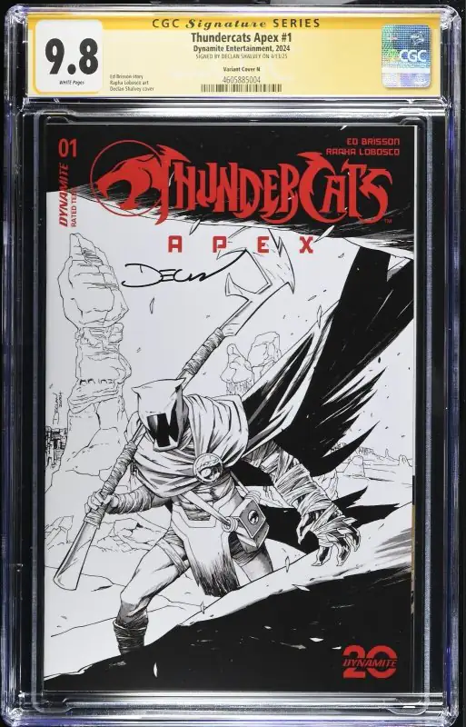Thundercats Apex #1 (Dynamite Entertainment, 2024), CGC 9.8 graded comic book, Signature Series label — front cover in its holder