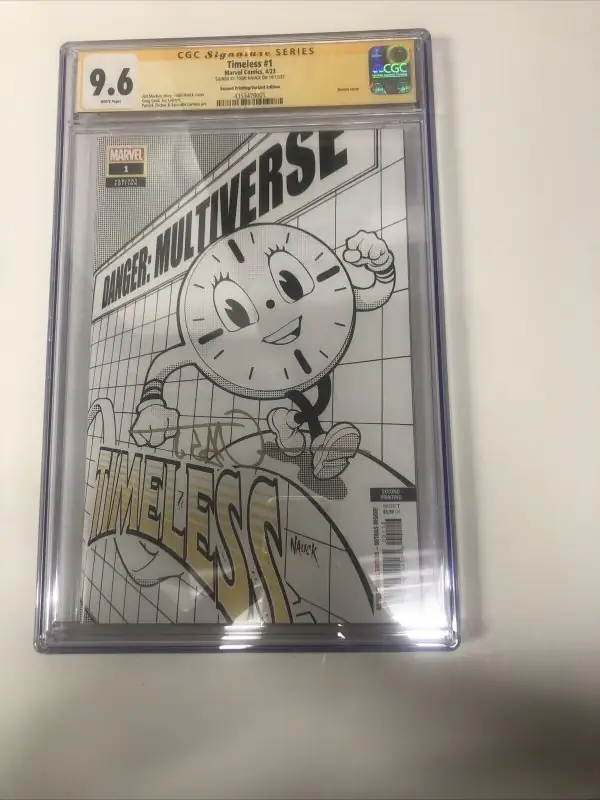 Timeless #1 (Marvel Comics, 2023), CGC 9.6 graded comic book, Signature Series label — front cover in its holder