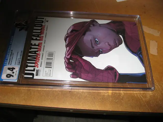 Ultimate Fallout #4 (Marvel Comics, 2011), CGC 9.4 graded comic book, Universal Blue label — front cover in its holder