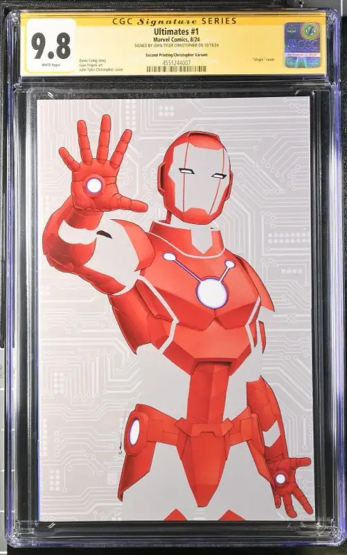 Ultimates #1 (Marvel Comics, 2024), CGC 9.8 graded comic book, Signature Series label — front cover in its holder