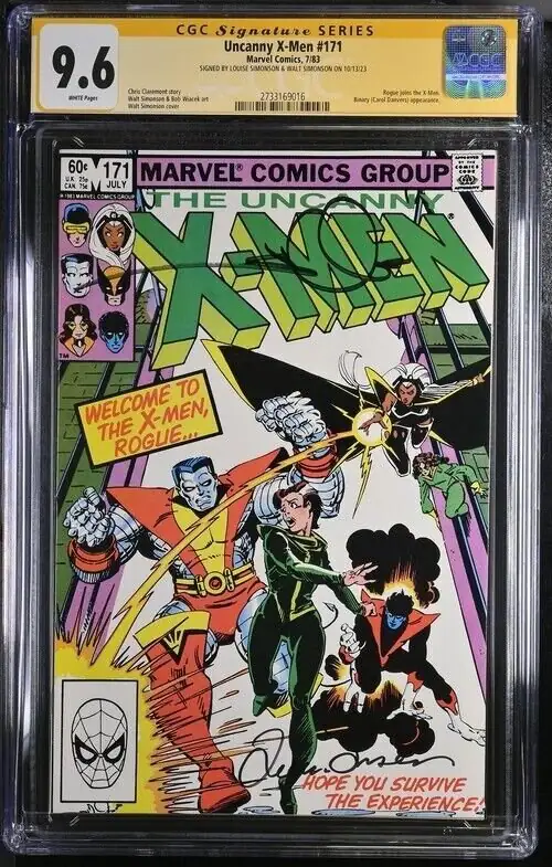 Uncanny X-Men #171 (Marvel Comics, 1983), CGC 9.6 graded comic book, Signature Series label — front cover in its holder