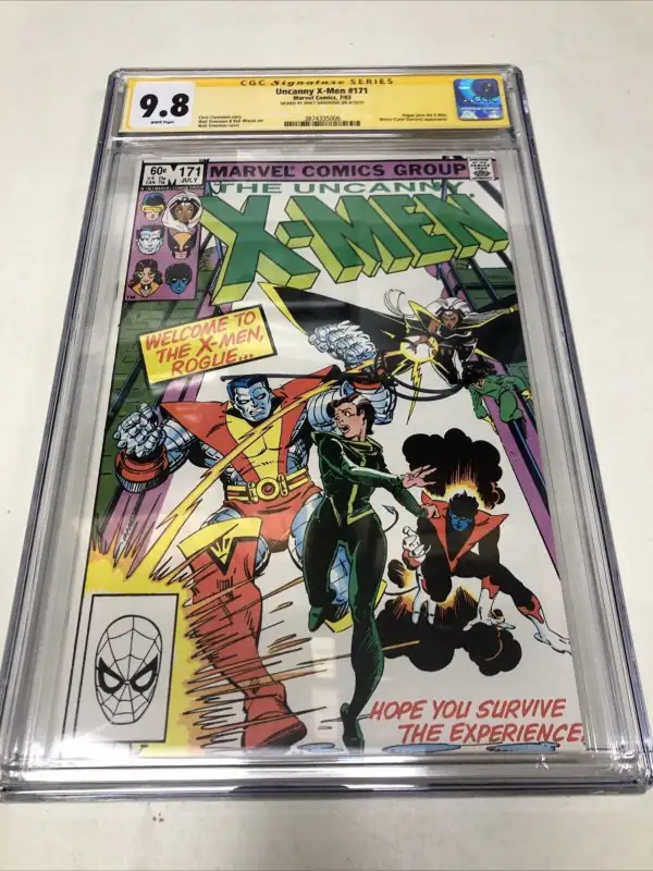 Uncanny X-Men #171 (Marvel Comics, 1983), CGC 9.8 graded comic book, Signature Series label — front cover in its holder