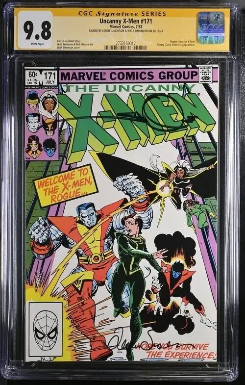Uncanny X-Men #171 (Marvel Comics, 1983), CGC 9.8 graded comic book, Signature Series label — front cover in its holder